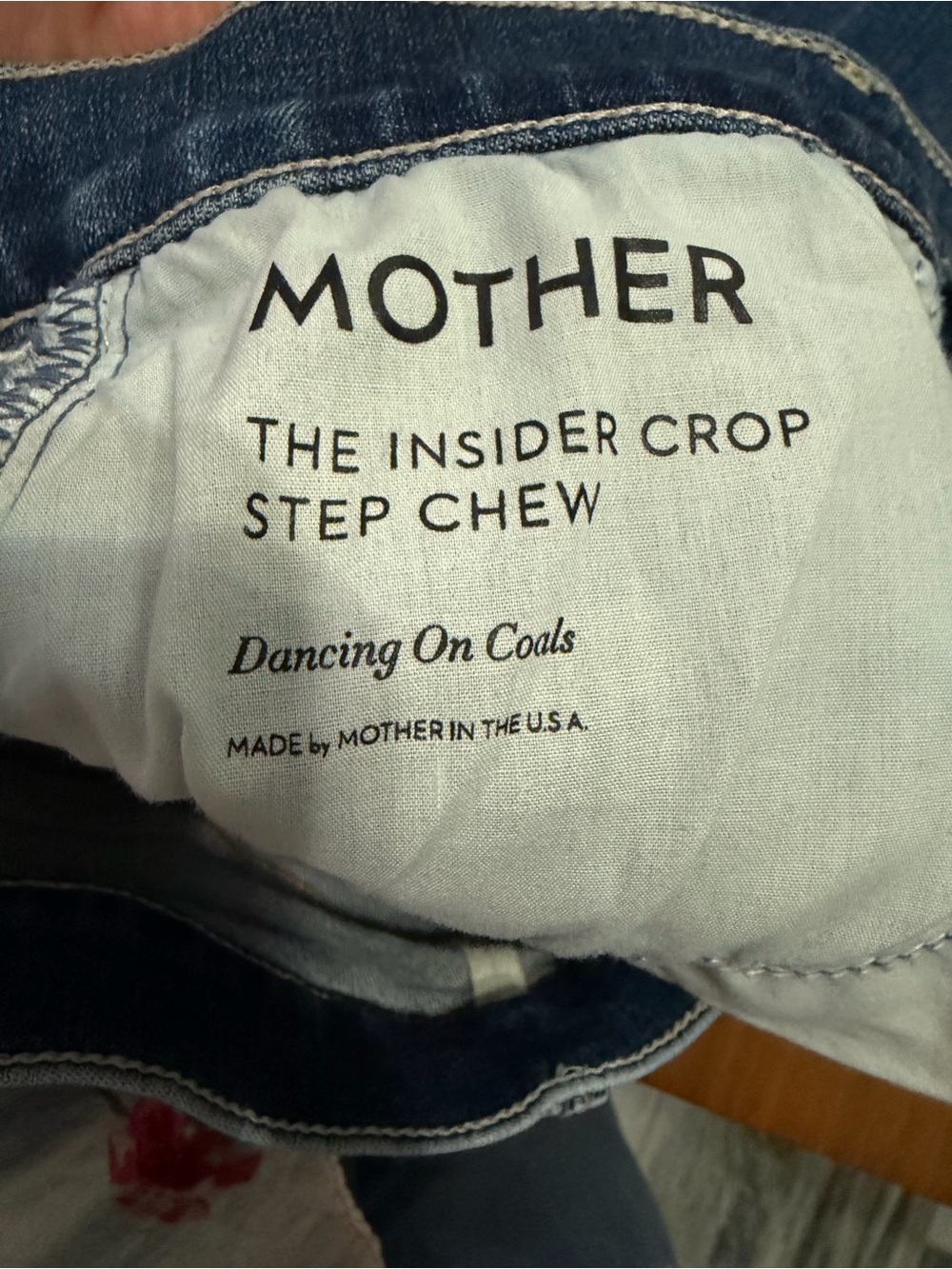 MOTHER the insider crop step chew in dancing on coals - Picture 3 of 6